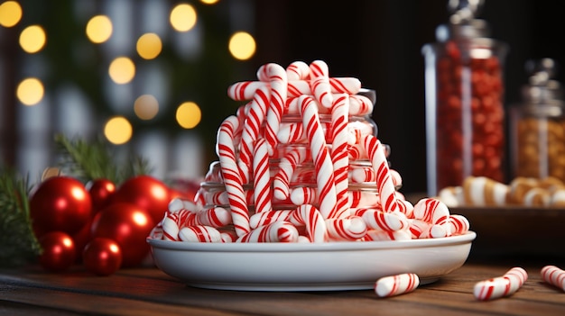 candy canes HD wallpaper photographic image