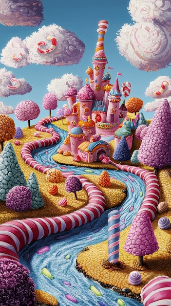 Candy Land Fantasy Landscape