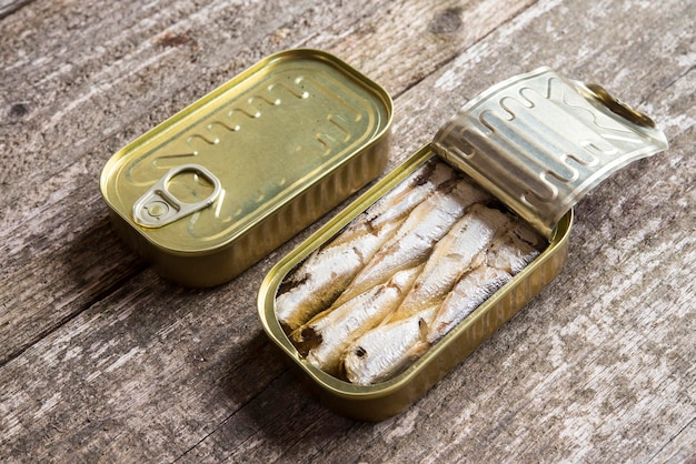 Canned sardines in olive oil