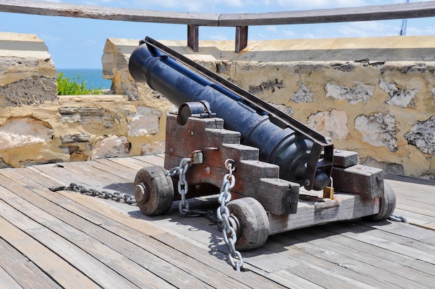 Photo cannon at observation point