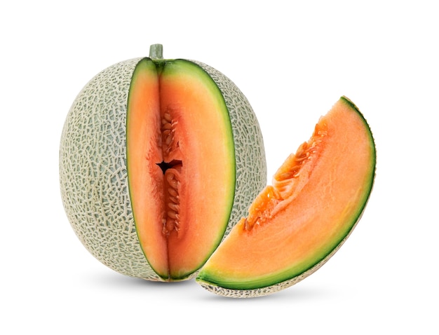 Cantaloupe melon isolated 