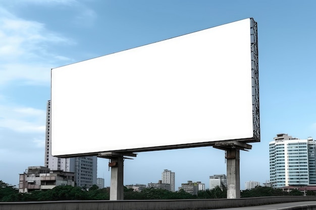 The Canvas of Creativity Blank Billboard Awaits Inspiration Generative AI