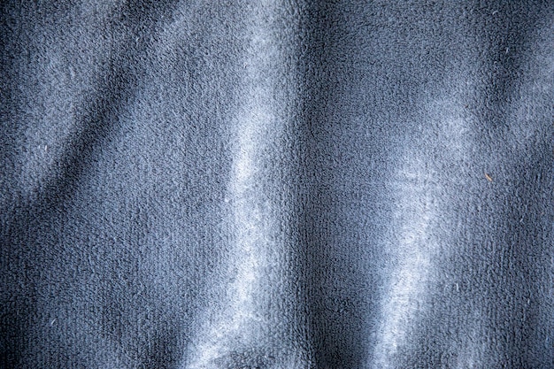 Canvas grey fabric cotton background folded texture gray of woven linen fabric