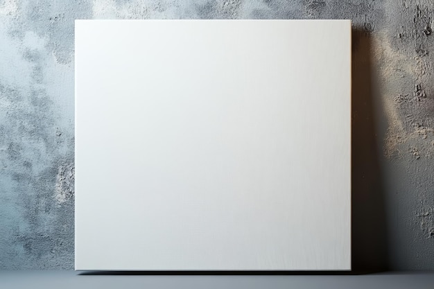 Photo canvas white for mockup