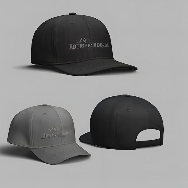 Photo cap mockup realistic