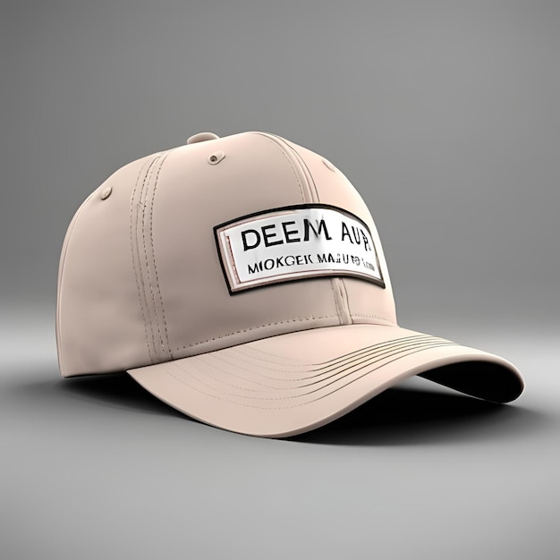 Photo cap mockup realistic