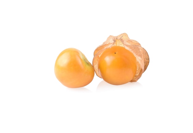 Cape gooseberry physalis isolated on white background