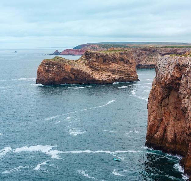 Cape St. Vincent is  headland in municipality of Sagres, Algarve, southern Portugal.