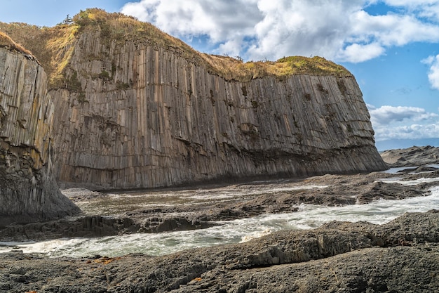 Cape Stolbchaty on the island of Kunashir Kuril Islands