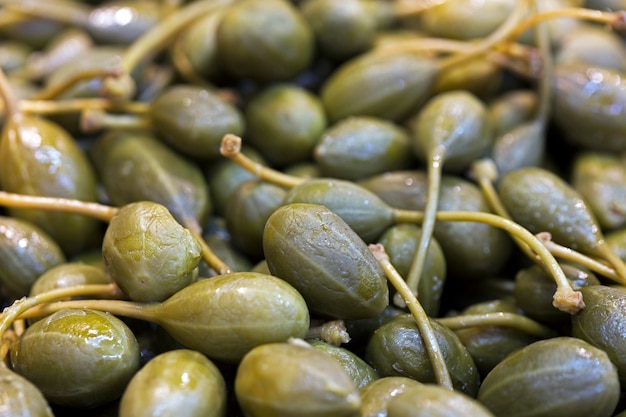 Capers for sale on the market