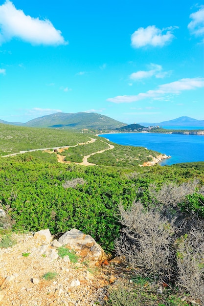 Capo Caccia shore on a clear day Italy