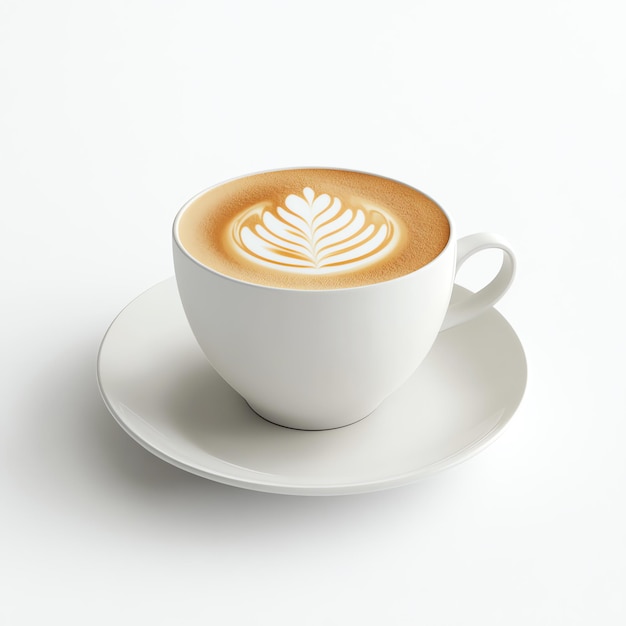 cappuccino isolated on a white background