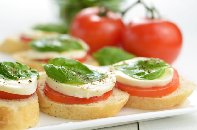 Caprese sandwiches