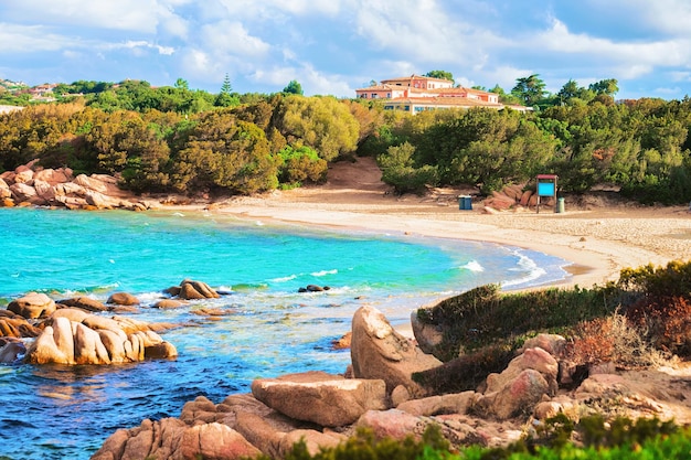 Capriccioli Beach in Costa Smeralda, Sardinia, Italy