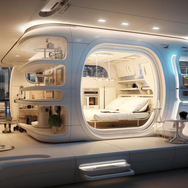 Capsule type apartment high technology