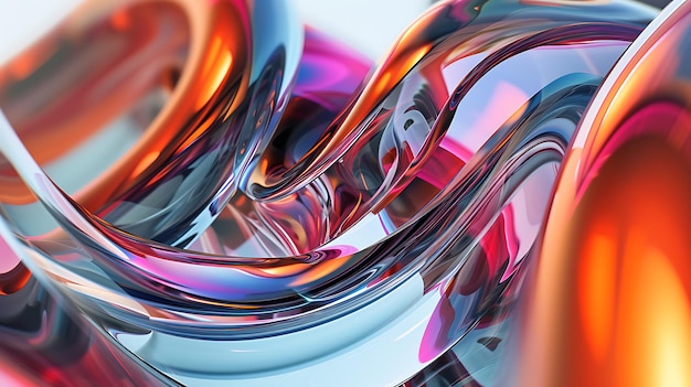 A captivating 3D abstract render featuring vibrant colors and mesmerizing shapes