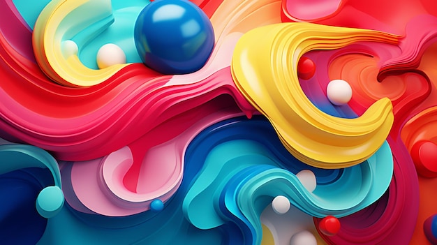 Captivating abstract colorful scenes background