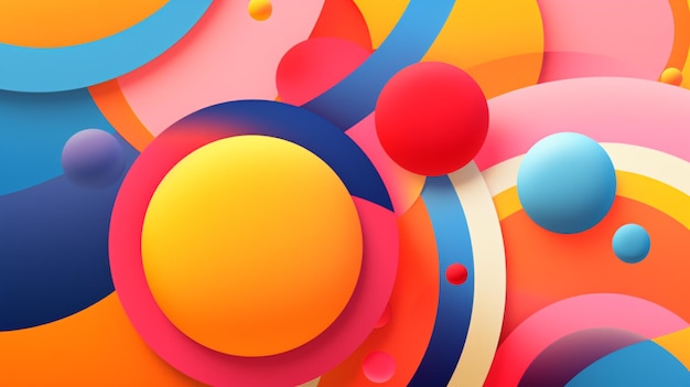 Captivating abstract colorful scenes for product