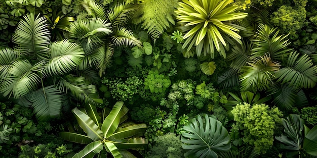 Captivating Aerial View of Lush Tropical Forest Canopy showcasing the Beauty of Nature Concept Nature Photography Aerial View Tropical Forest Canopy Lush Scenery Beauty of Nature