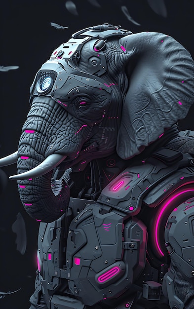 Captivating Animal Portraits Cyber Pet Style and Vibrant Colors in Stunning Digital Art