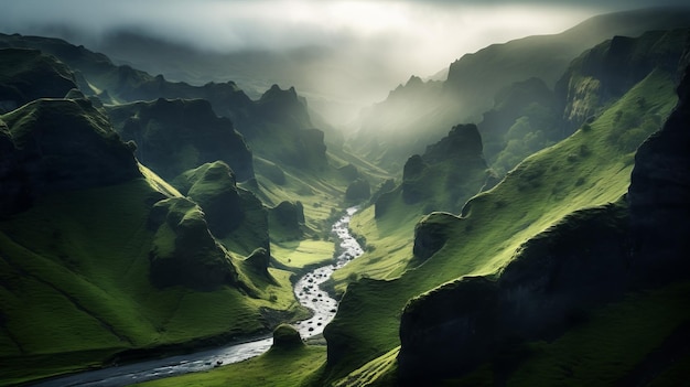 Captivating Canyon Photograph Of Denmark39s Green Hills