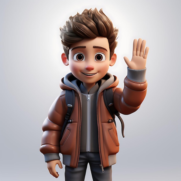 Photo captivating cartoon characters cute kids playful boys and lovely girls in a digital world