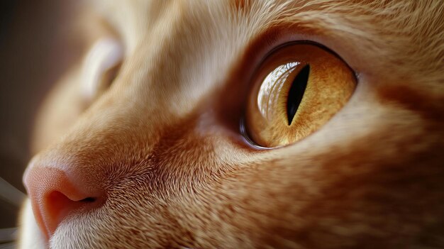 Photo captivating cat portrait closeup of feline eyes in natural light