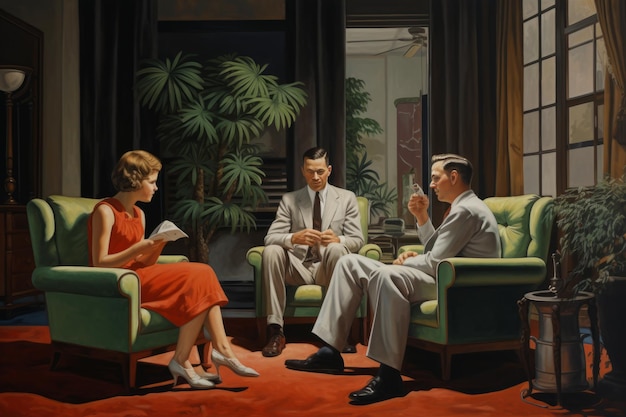 Captivating Conversations A CloseKnit Family Unites in the Living Room