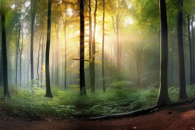 Captivating Forest Panorama