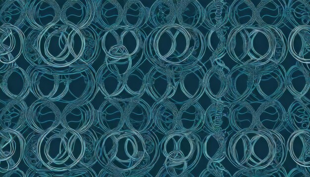 Photo captivating halo rings in slate blue old lace and teal blue abstract wallpaper