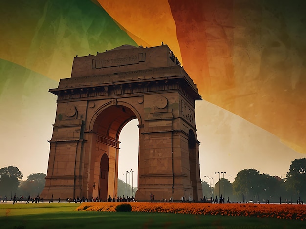 A captivating illustration of India Gate in New Delhi