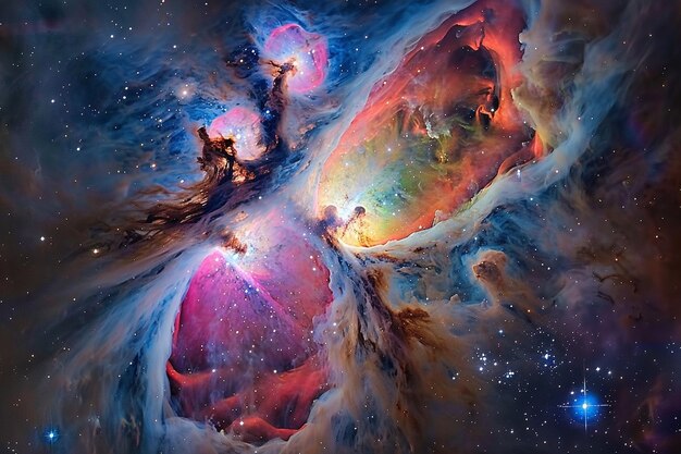 Captivating image of the Orion Nebula a stellar nu generative ai