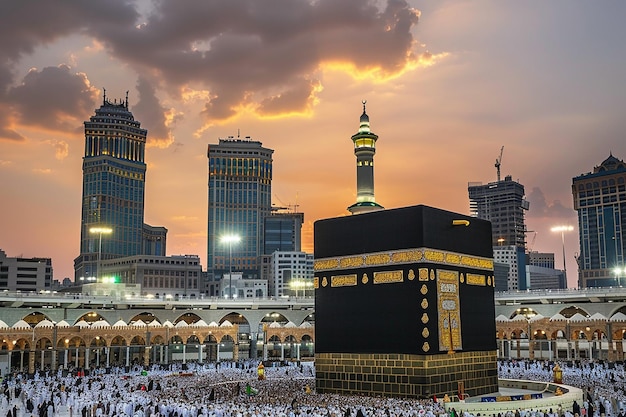 Captivating images of the iconic Kaaba in Mecca illuminate