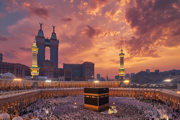 Captivating images of the iconic Kaaba in Mecca illuminate