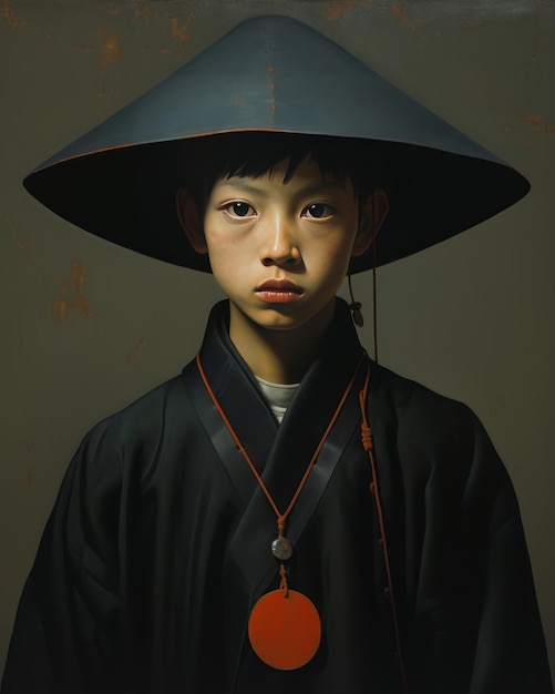 Captivating Jiangshi Boy Evocative Minimalism by Harry Watrous