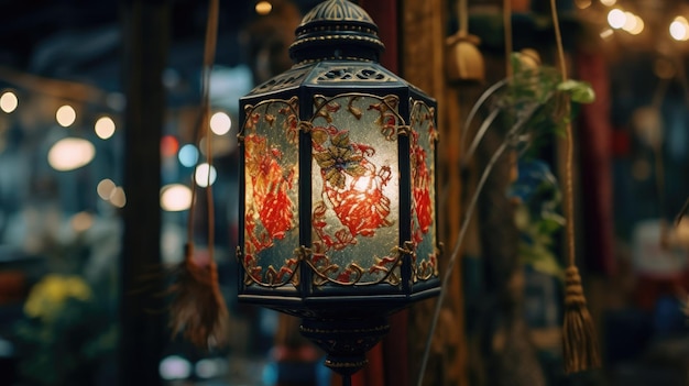 A captivating lantern background