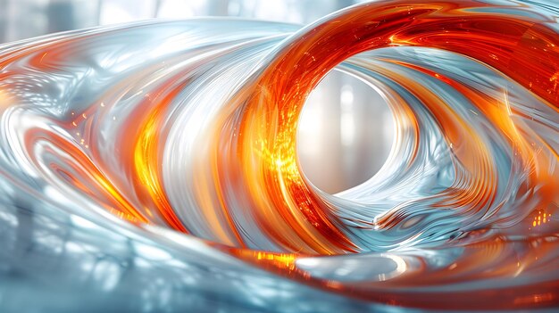 Captivating Liquid Swirls of Vibrant Color and Energy