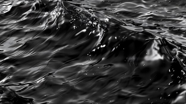 Captivating Monochrome Sea Powerful Waves in Motion