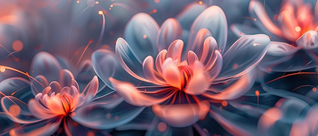 Captivating Op Art AIGenerated Abstract Flower Designs