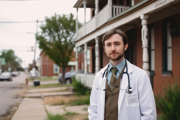 Captivating Portrait of a Dedicated SmallTown Doctor