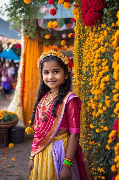 Captivating portraits of girls immersed in a fantasy world adorned in breathtaking costumes