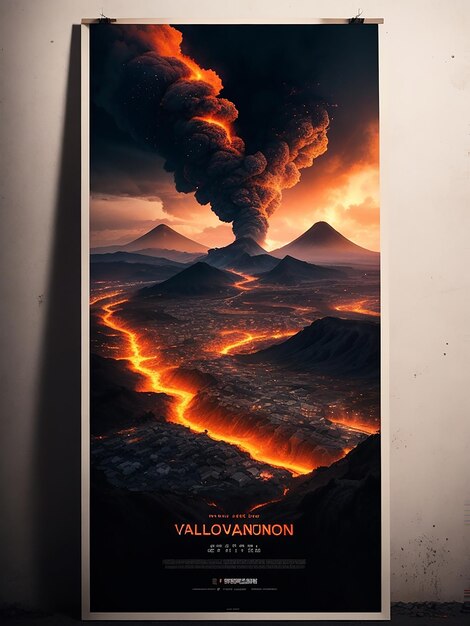 Photo a captivating poster the composition oozes cinematic lighting and color grading