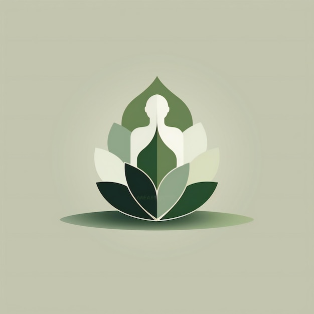 Photo captivating showcasing logo design symbolizing trust and respect in muted green