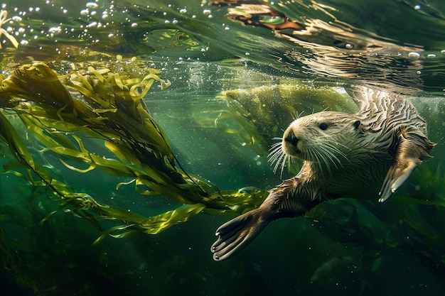 A captivating underwater ograph capturing the acro generative ai