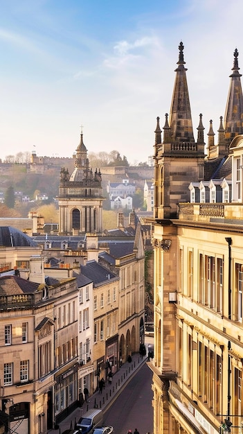 A captivating view of the historic city of Bath