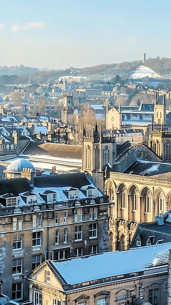 A captivating view of the historic city of Bath