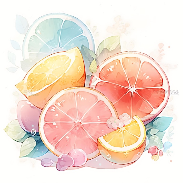 Captivating Watercolor Fruit Drawings for a Playful and Colorful Experience