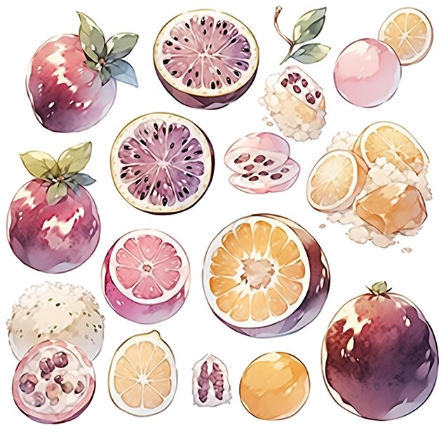 Captivating Watercolor Fruit Drawings for a Playful and Colorful Experience