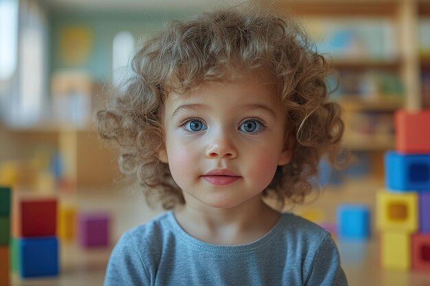 Photo capture a child learning through play in an early childhood education setting