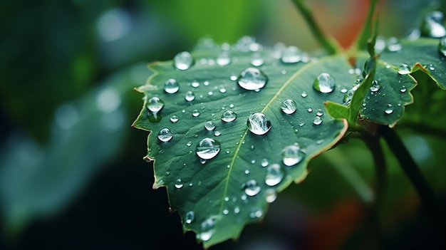 Capture the elegance of raindrops falling background image